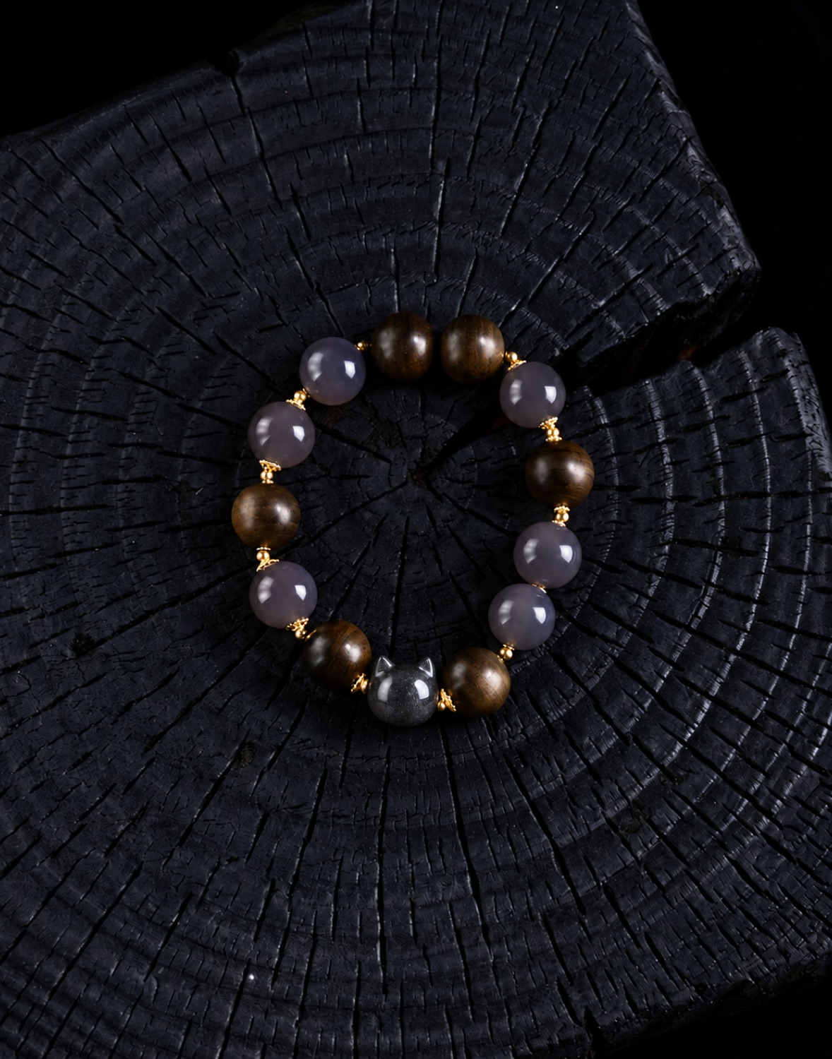 No. 11, Smoke-lilac, amber-brown, gold-tone